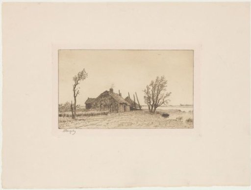 Landscape with a Farm and Haystack