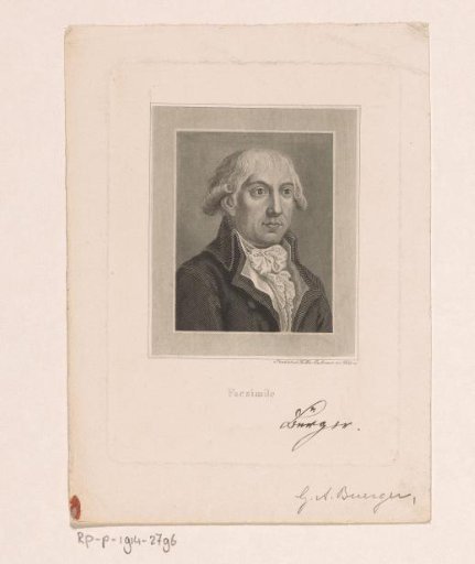 Portrait of Gottfried August Bürger