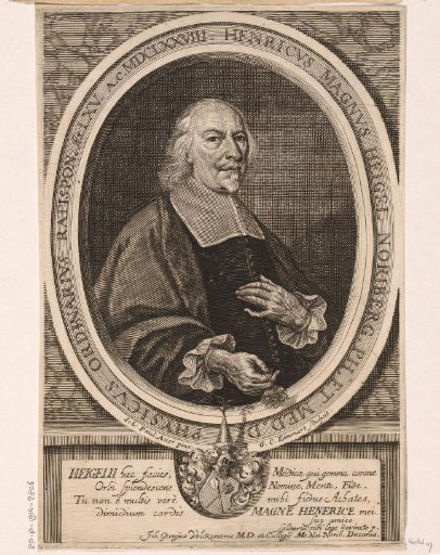 Portrait of Heinrich Magnus Heigel aged 65