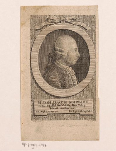Portrait of Johann Joachim Schwabe