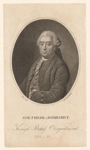 Portrait of Johann Friedrich Domhardt
