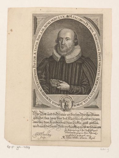Portrait of Jakob Peter Schechs at the Age of 53
