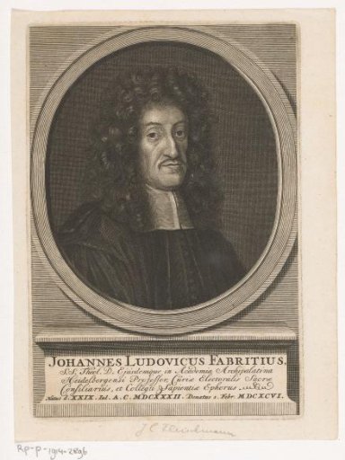Portrait of Johann Ludwig Fabricius