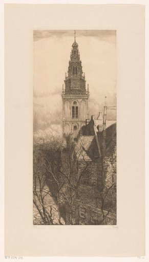 Tower of the Old Church in Amsterdam