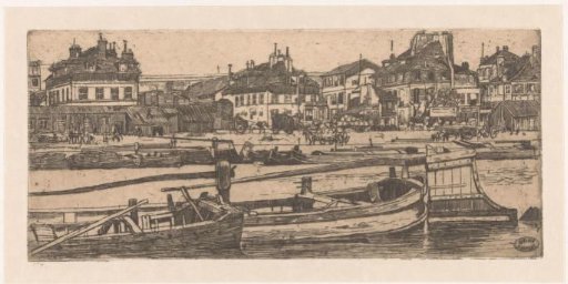 Barges on the Seine in Paris