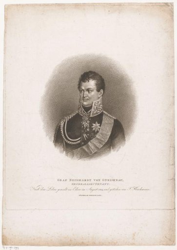 Portrait of August Wilhelm Antonius Neidhardt Graf von Gneisenau