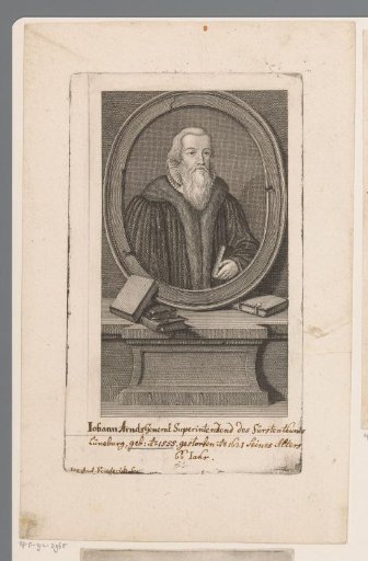 Portrait of Johann Arndt at the age of 66