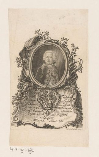 Portrait of Jakob Friedrich Goll at the age of 58