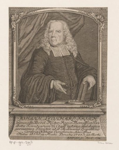 Portrait of Johann Leonhard Frisch