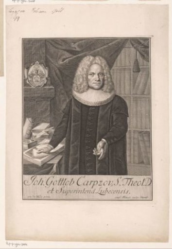 Portrait of Johann Gottlob Carpzov