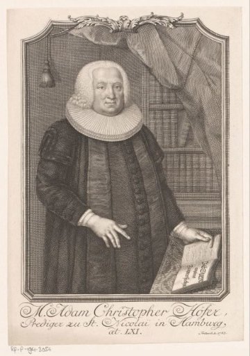 Portrait of Adam Christoph Höfer at the age of 61