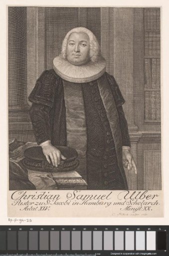 Portrait of Christian Samuel Ulber aged 45