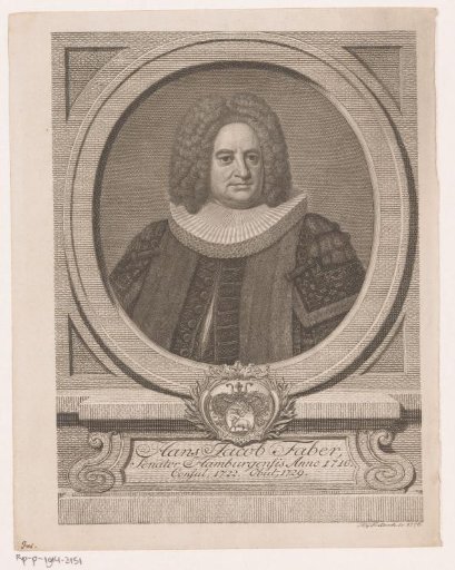 Portrait of Hans Johann Jakob Faber