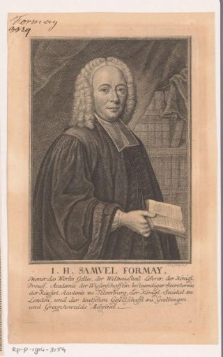 Portrait of Johann Heinrich Samuel Formey