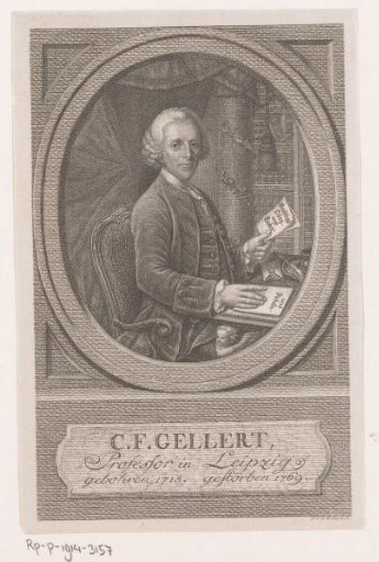 Portrait of Christian Fürchtegott Gellert