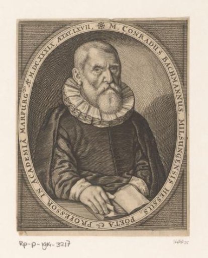 Portrait of Conrad Bachmann aged 67
