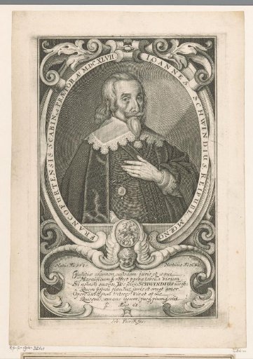 Portrait of Johann Schwind aged 68