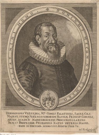 Portrait of Hermann Vultejus aged 76