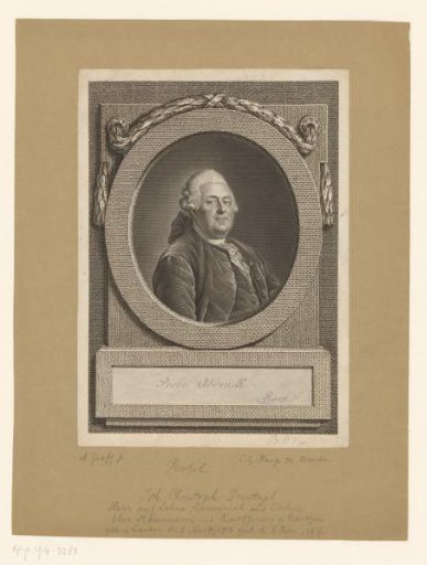 Portrait of Johann Christoph Prentzel