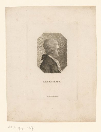 Portrait of Christian Friedrich Daniel Schubart