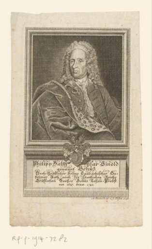 Portrait of Philipp Balthasar Sinold, called von Schütz