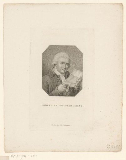 Portrait of Christian Gottlob Heyne