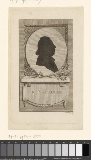 Silhouette portrait of Karl Theodor von Dalberg