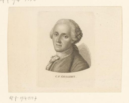 Portrait of Christian Fürchtegott Gellert