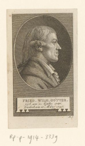 Portrait of Friedrich Wilhelm Gotter