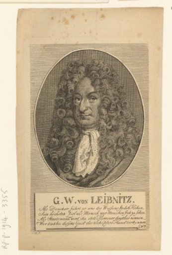 Portrait of Gottfried Wilhelm Leibniz
