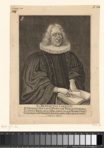 Portrait of Johann Benedikt Carpzov