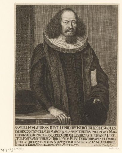 Portrait of Samuel Pomarius