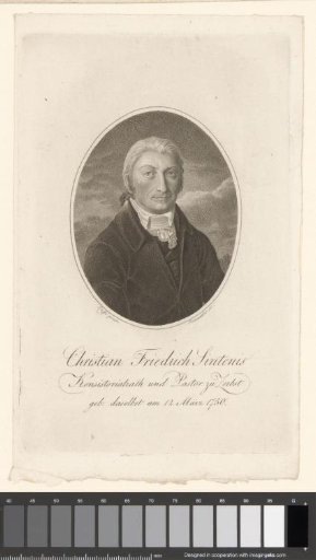 Portrait of Christian Friedrich Sintenis