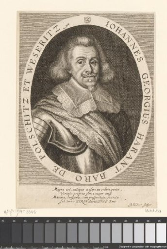 Portrait of Johann Georg Harant, Baron von Polschitz und Weseritz