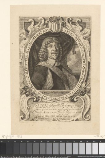 Portrait of Johann Septimius Jörger von Tollet