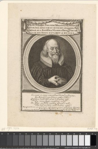 Portrait of Johann Schuster