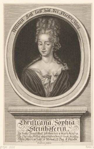 Portrait of Christiana Sophia Steinhofer