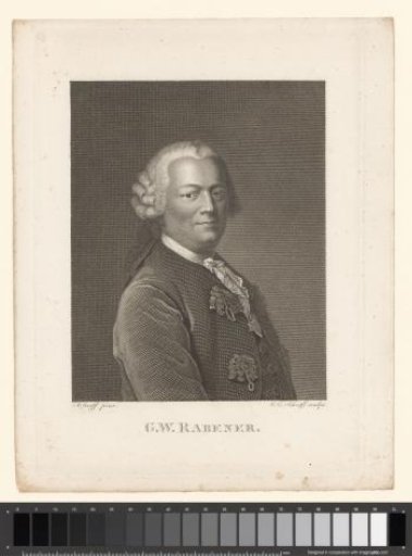 Portrait of Gottlieb Wilhelm Rabener