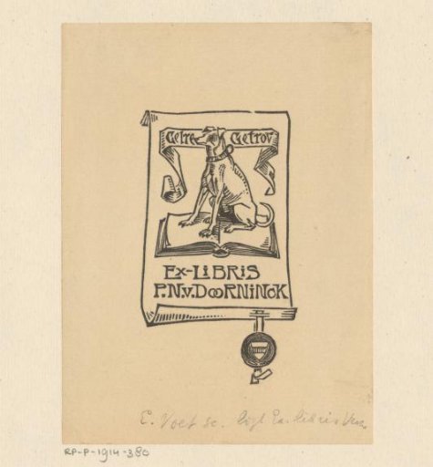Ex libris of Pieter Nicolaas van Doorninck