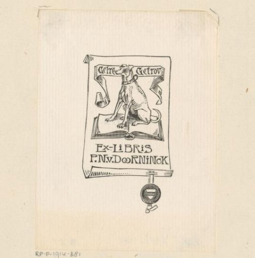 Ex libris of Pieter Nicolaas van Doorninck
