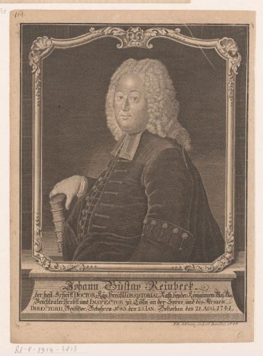 Portrait of Johann Gustav Reinbeck