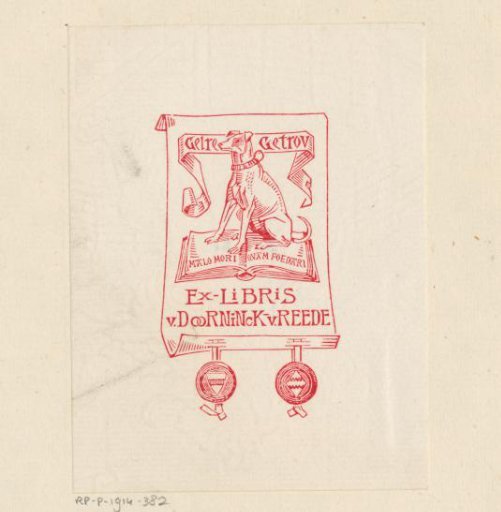 Ex libris of Van Doorninck-van Reede