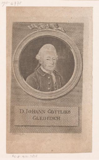 Portrait of Johann Gottlieb Gleditsch