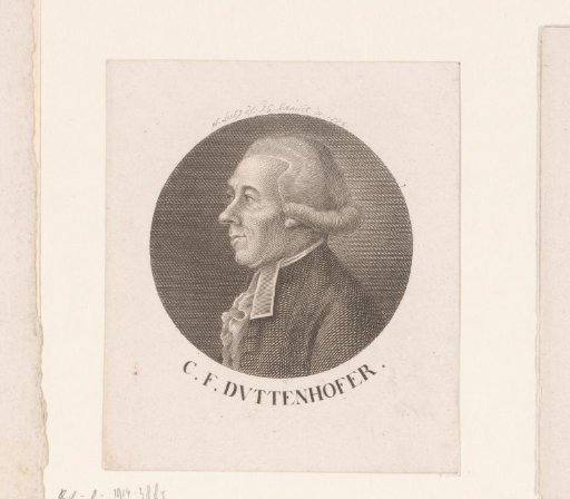 Portrait of Christian Friedrich Duttenhofer