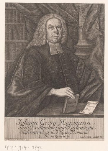 Portrait of Johan Georg Hagemann