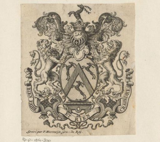 Ex libris of unknown, possibly De Servais
