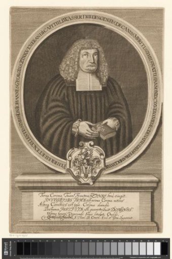 Portrait of Johann Georg Zink