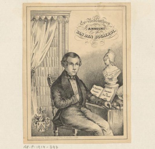 Ex libris of Anselme van den Bogaerde