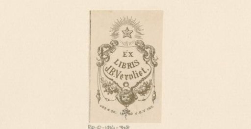 Ex libris of J.B. Vervliet