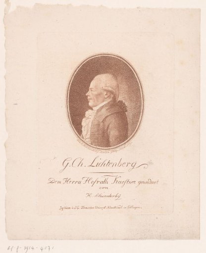 Portrait of Georg Christoph Lichtenberg
